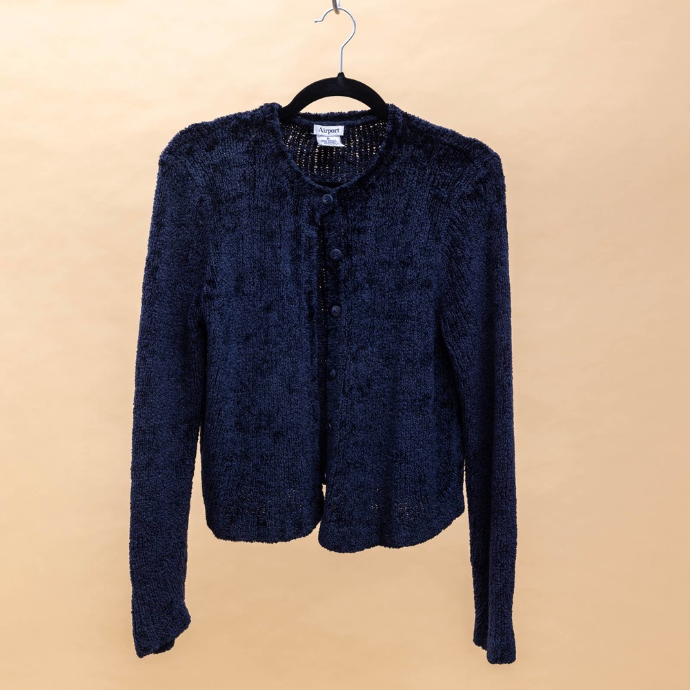 Airport Chenille Sweater Black Medium